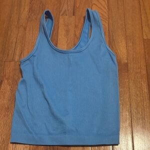 Target Blue Ribbed Tank Top